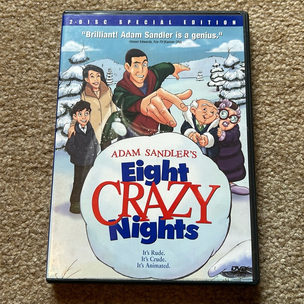 Adam Sandler’s eight crazy nights, two disc special edition DVD